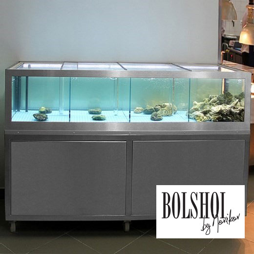 секционный торговый аквариум